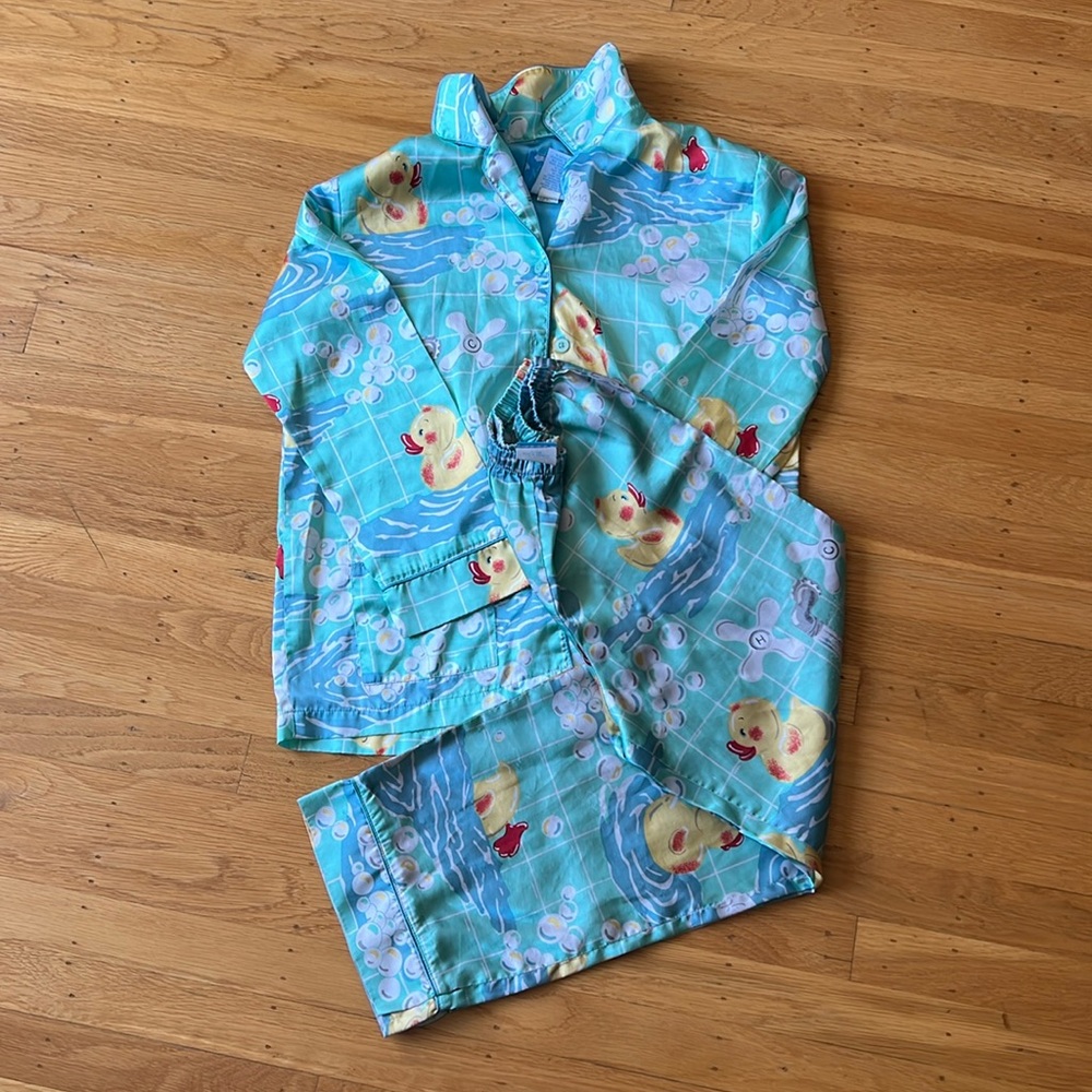 Nick and Nora silk pj set